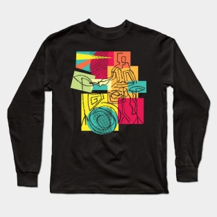 Fancy Drummer Modern Style Long Sleeve T-Shirt